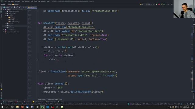 Automated Options Trading Bot in Python смотреть онлайн