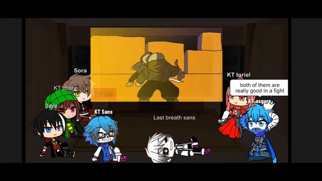 Kingdomtale react to last breath sans vs Dust sans last genocide phase 2 2/5 смотреть онлайн