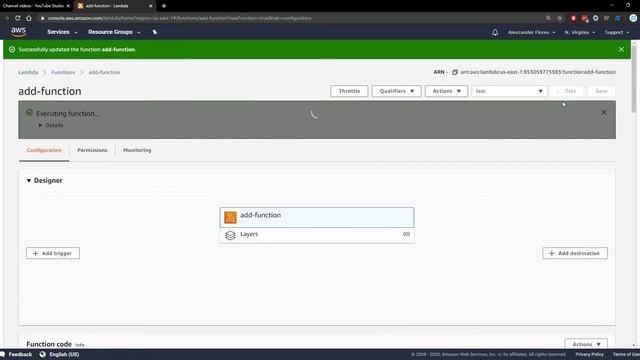 AWS Lambda invoke another Lambda function using Node JS (2020) смотреть онлайн