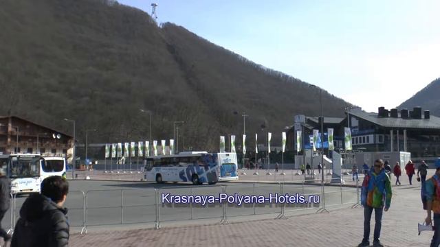 Красная Поляна - горнолыжный комплекс Альпика сервис - Подъемник смотреть онлайн