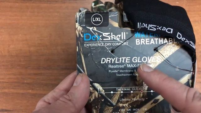 Перчатки DexShell Drylite RealTree DG9946 - Обзор и распаковка смотреть онлайн