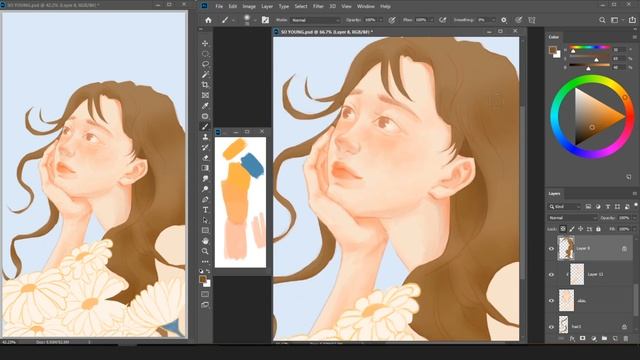 [Speed painting] So young #illustraion #photoshop #drawing смотреть онлайн