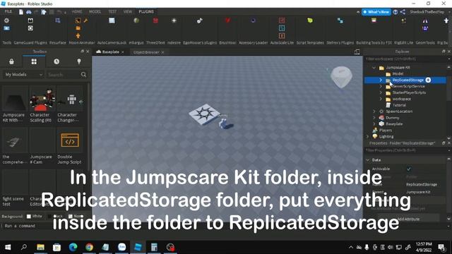 How To Use Jumpscare Kit In Roblox Studio! смотреть онлайн