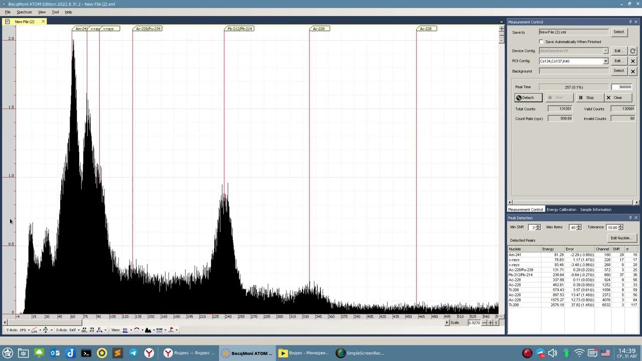 BecqMoni Atom Spectra Pro device support under Linux смотреть онлайн