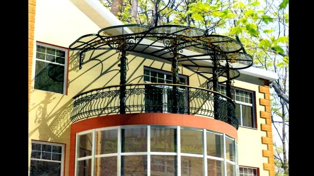 Красивая кованая беседка на балконе навес крыша Днепропетровск