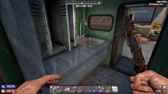 Outbreak At NDC Checkpoint 3!  - Alpha 21 | EP9 - 7 Days To Die