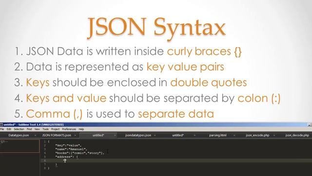 JSON Syntax смотреть онлайн