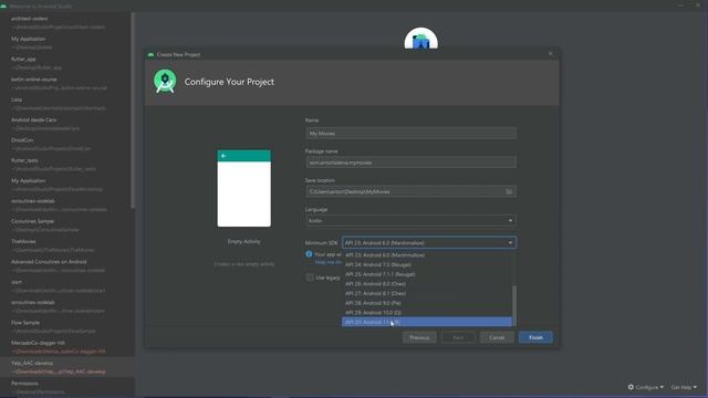 Curso Android desde cero - Crear primer proyecto en Android #7 смотреть онлайн