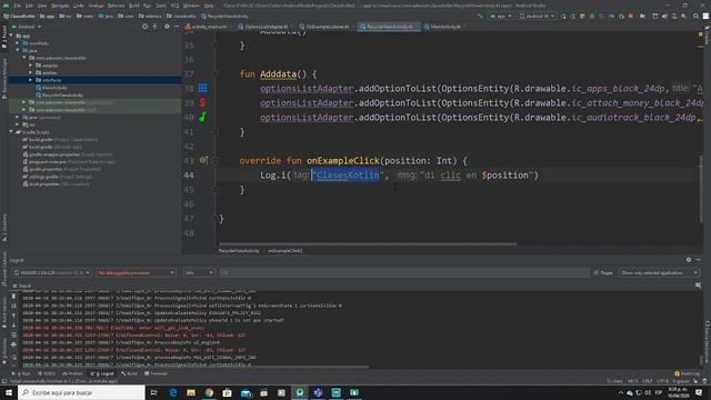 Kotlin 03 Recycler View Evento click смотреть онлайн