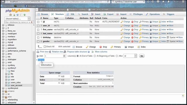 Подключение к Doctrine UserAccount (UserBundle #4)