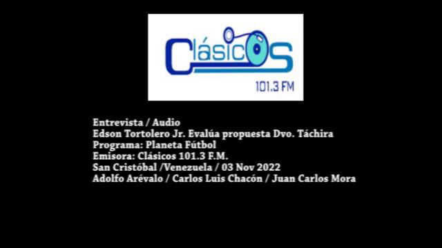 Edson Tortolero Jr. analiza la propuesta, para seguir en Deportivo Táchira смотреть онлайн