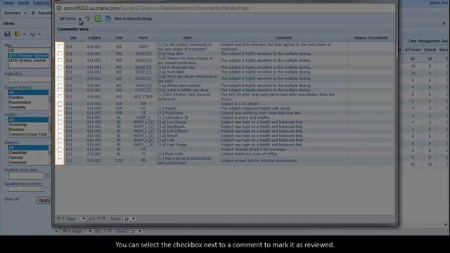 Review Comments for all the Forms in the Data Viewer смотреть онлайн
