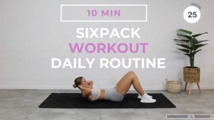 10-минутная тренировка ABS | Ежедневная тренировка на мышцы кора и пресс