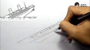 How to draw Titanic Sinking