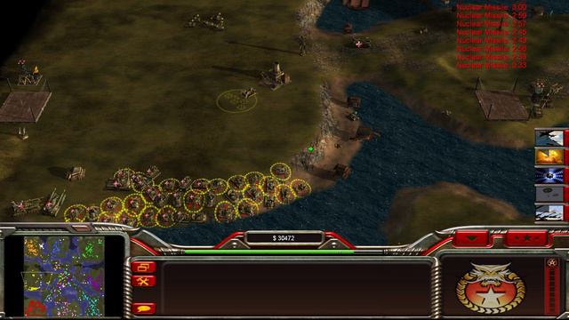 China Infinity General - Command Conquer Generals Zero Hour - 1 vs 7 China Tank Generals Gameplay смотреть онлайн