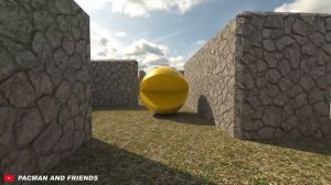 Gold Pacman 3D vs Spider Pacman [The Fight]
