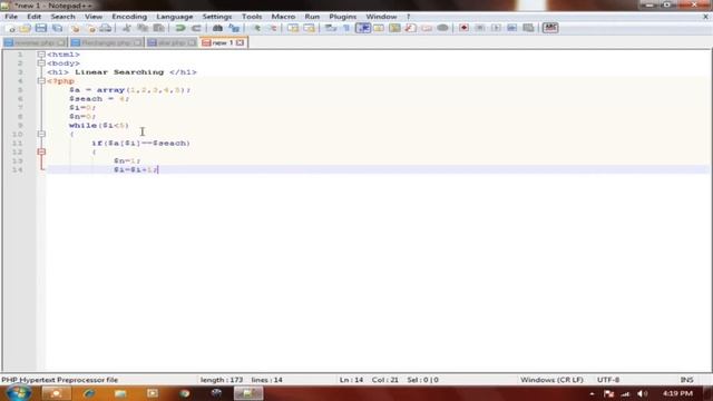 "LIVE" Linear Search Program in Php [Hindi] | Php Tutorial #20 смотреть онлайн