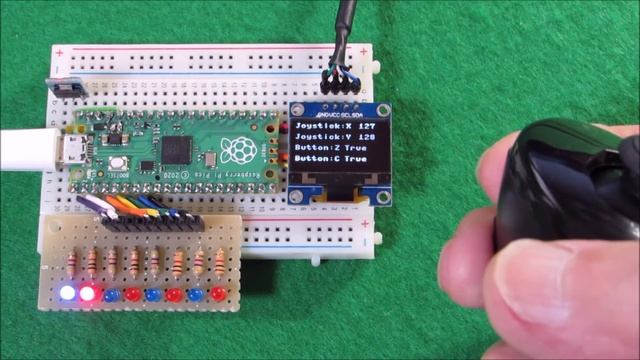 Raspberry pi Pico Micro Python Wii Nunchuck смотреть онлайн