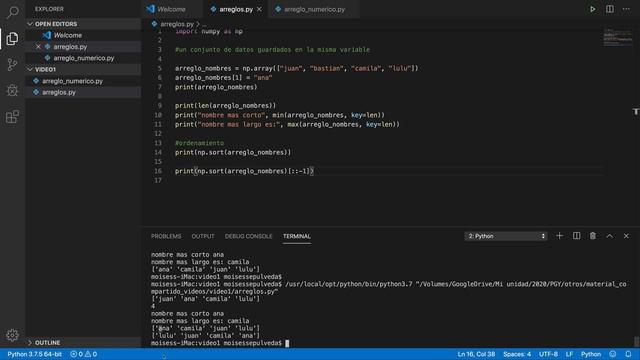 PGY Unidad 4 Parte 1 [Arreglos con numpy] смотреть онлайн