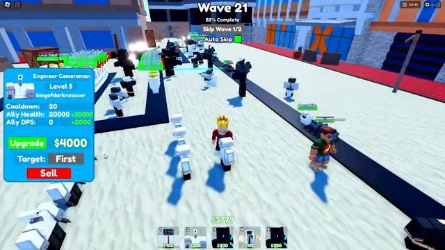ИНЖЕНЕРЫ КАМЕРАМЕНЫ ПРОТИВ 999.999 СКИБИДИ ТУАЛЕТОВ! ROBLOX Toilet Tower Defense смотреть онлайн