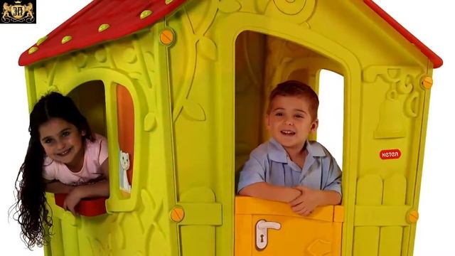 Детские игровые домики из пластика KETER смотреть онлайн