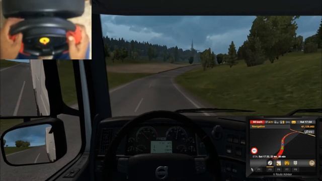 Euro Truck Simulator 2 Gameplay For Thrustmaster Ferrari Racing Wheel Red Legend #45 смотреть онлайн