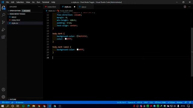 Tutorial membuat Dark Mode Toggle dengan JavaScript смотреть онлайн