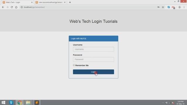 PHP Tutorials - Login Tutorial & MySQL with Remember using Bootstrap 3 смотреть онлайн