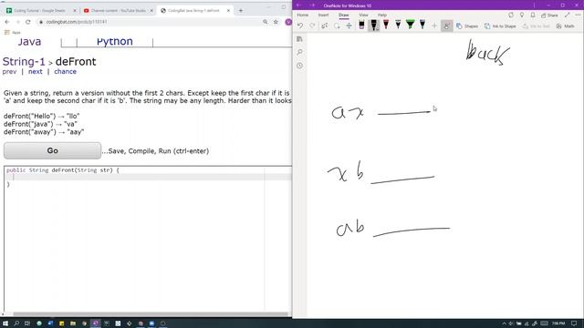 String-1 (deFront) Java Solution || Codingbat.com смотреть онлайн