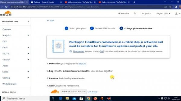 connect domain to cloudflare: how to setup cloudflare dns for your domain name on IONOS hosting