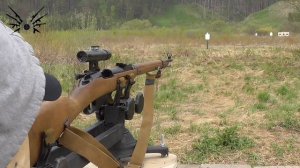 Выверка оптического прицела ПУ Mosin-Nagant Sniper rifle "PU" optical sight check/alignment zeroing