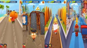 Talking Tom Gold Run ZOMBIE BEN vs FIREMAN TOM vs Cowboy Angela vs PIRATE GINGER - Catch the Raccoo