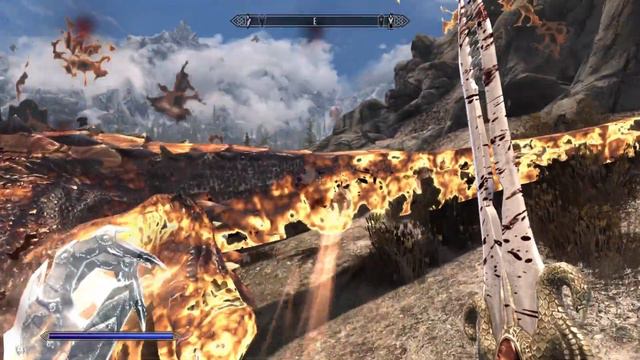 Skyrim Special Edition. PS5 Edition. Dragon riding is Epic смотреть онлайн