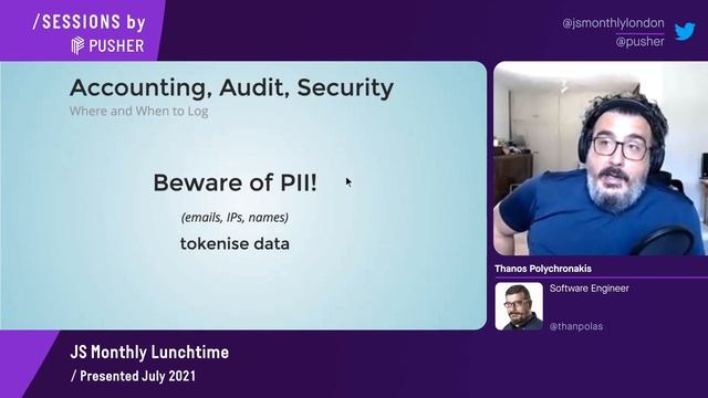 Why Logging is Important - JS Monthly Lunchtime - July 2021 смотреть онлайн