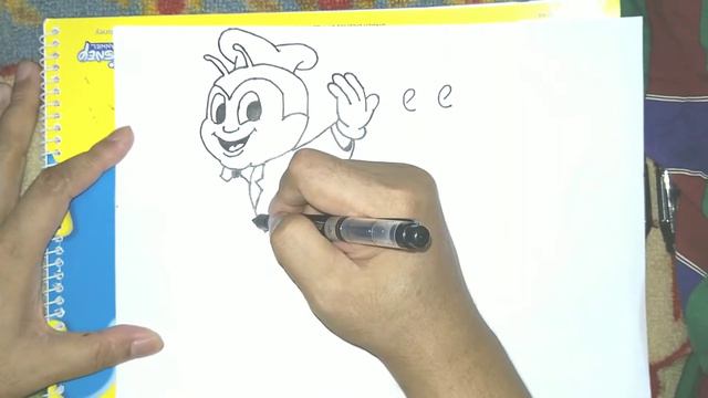 How to turn word JOLLIBEE into a cartoon - Jollibee #Drawing смотреть онлайн