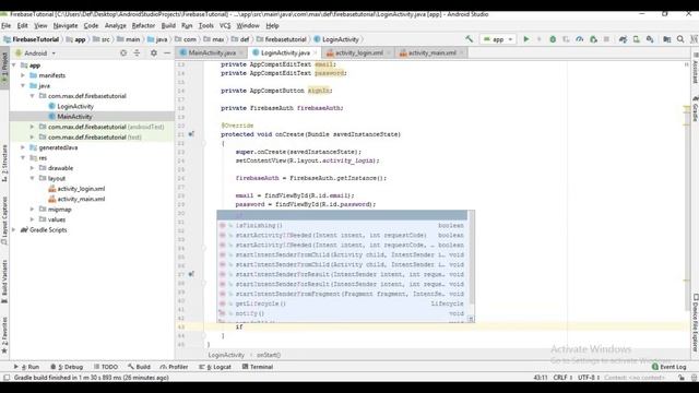 #4 - Firebase tutorial - Email and password authentication смотреть онлайн