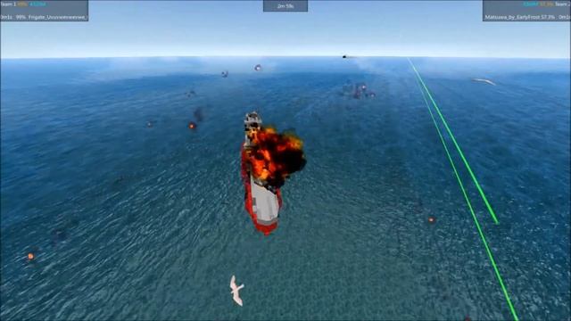 From The Depths Tournament Frigate Fracas E 18 Frigate vs Matsuwa смотреть онлайн