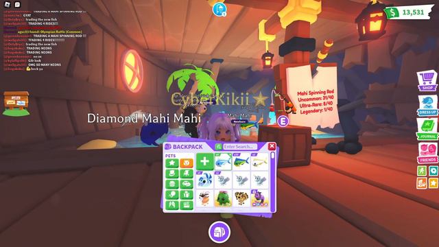 Fishing for LEGENDARY PETS in Adopt Me! 🐟 смотреть онлайн