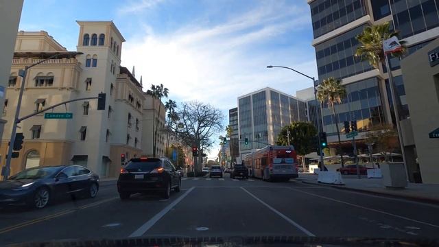 [4K] Driving WILSHIRE BLVD, Entire Length - Downtown LA to Santa Monica - Los Angeles, California смотреть онлайн