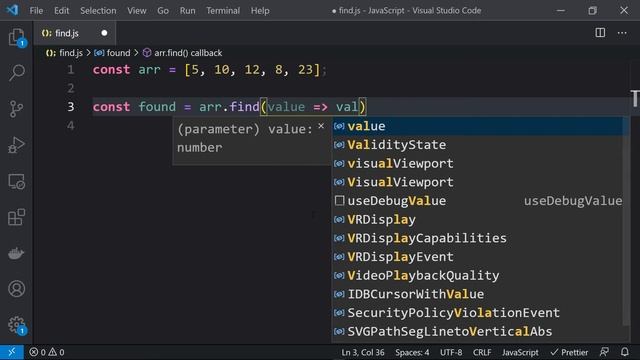 JavaScript find() Array function | JS Buffer смотреть онлайн