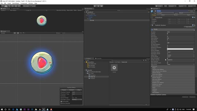Game effect tutorial - How to use UI effect Particle with UI Canvas in Unity смотреть онлайн