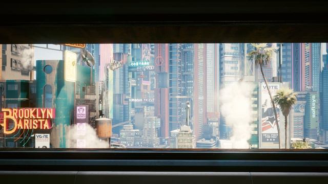 Cyberpunk 2077 V's Apartment Window (Day) Ambience смотреть онлайн