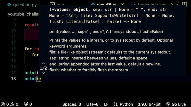 python DAY 66 | Transpose of matrix. смотреть онлайн