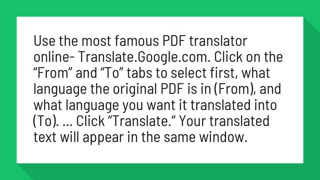 Can I translate a PDF from French to English? смотреть онлайн