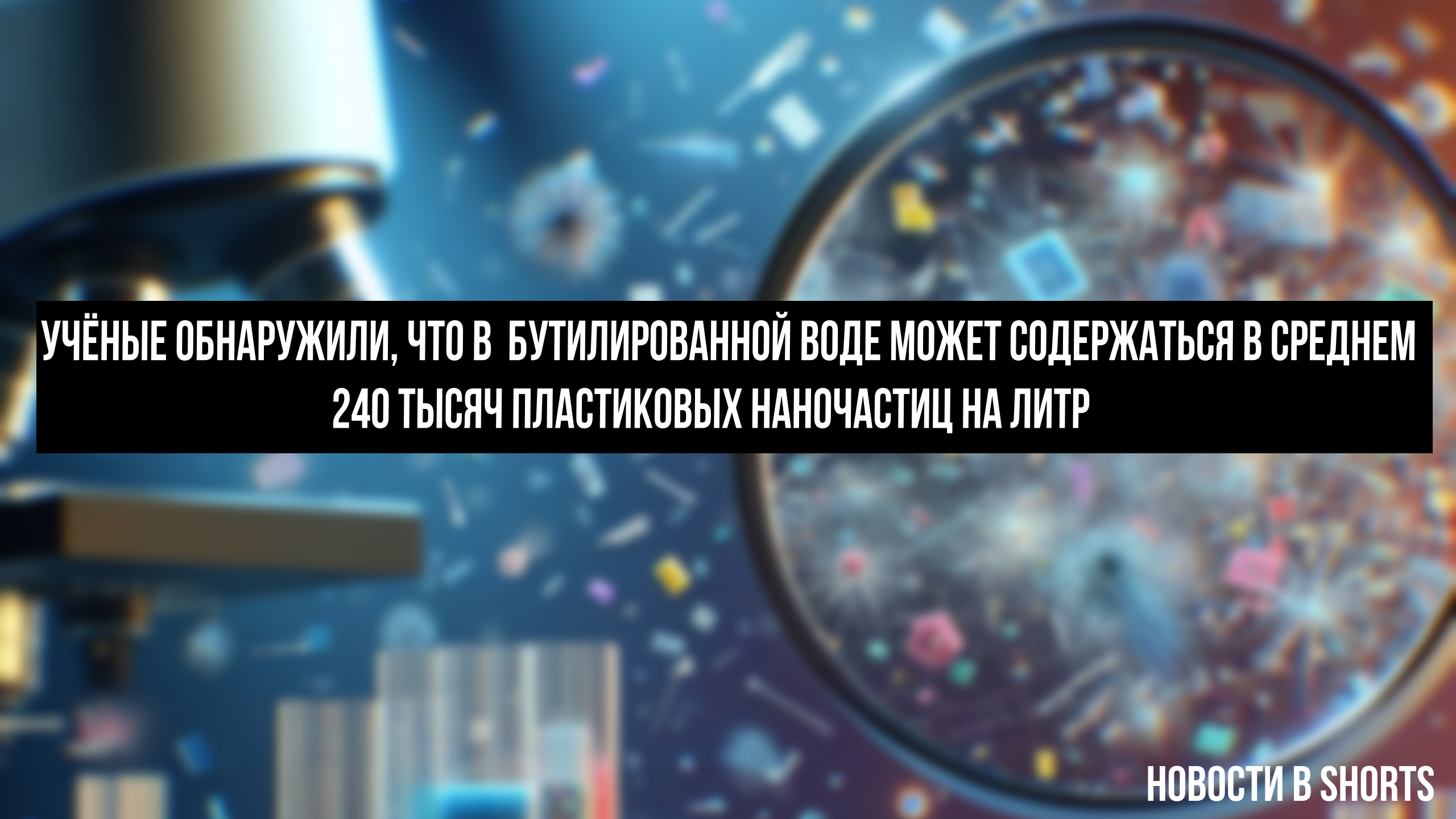 Учёные ОБНАРУЖИЛИ пластиковые наночастицы в БУТИЛИРОВАННОЙ ВОДЕ #новости #ученые #наука #здоровье