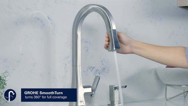 GROHE | Carre Pull-Down Kitchen Faucet | Product Video смотреть онлайн