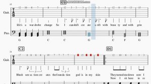 Jack Stauber - « Mirror Man « Guitar Tabs Sheet Music
