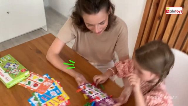 Фрукты-Овощи игра с прищепками Alatoys развивающая деревянная Монтессори игрушка для малышей ПР05