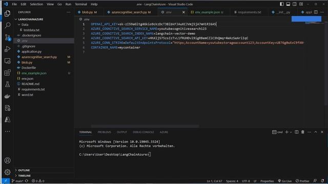 LangChain on Microsoft Azure - ChatBot with Azure Web Service & Azure Cognitive Search смотреть онлайн