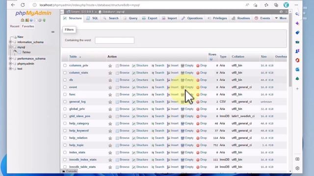 Fix phpMyAdmin #1030 - Got error 176 Read page with wrong checksum from storage engine Aria - MySQL смотреть онлайн